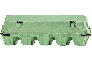 MEINHOF, GEFLÜGELZUBEHÖR UND FUTTERMITTEL 10er Eierschachteln, Eierkarton unbedruckt, im Bund je 80 Stk, neutral (Grün)