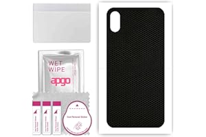apgo Protecteur Skin, Autocollant, Peau, Film en Vinyle structuré pour l'arrière au modèle Apple iPhone XS avec Motif Matrix