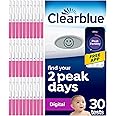 Clearblue Digital Ovulation Test Kit (OPK), Find Your 2 Peak Days, 1 Digital Holder And 30 Tests, Try The FREE Clearblue Period & Cycle Tracker App