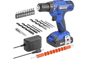 FADAKWALT FADAWALT Perceuse Visseuse Sans Fil 20V, Kit De Visseuse Devisseuse Sans Fil Avec 21+1 Couple, Set d'Accessoires de Bricolage, 2 Vitesses, Convient Pour Le Bois Et Le Métal
