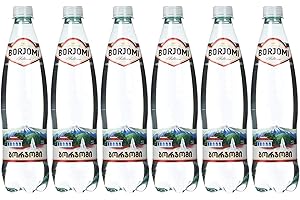 Acqua minerale gassata Borjomi acqua frizzante in plastica bottiglia da 1 l confezione da 24 (4 x 6)