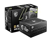 MSI MAG A750GL PCIE5 Power Supply Unit, 750W, 80 Plus Gold, Fully Modular, ATX 3.0, PCIe 5.0 GPU Support, Black Flat Cables,