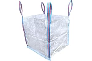 GARDEN WASTE BAGS A & A Supplies UK – 1 x 1/2 tonnellata FIBC Bulk Builders Bags Strong Garden Waste Heavy Duty Industrial Woven Material Jumbo Sacks Ton (1)