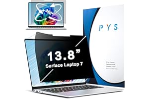 PYS 360° Privacy Screen Protector for 13.8" Surface Laptop 7 Anti Glare Blue Light Filter Anti Fingerprints