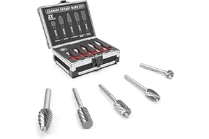 EZARC Set di 5 punte rotanti in carburo