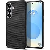 Spigen Galaxy S25 ile Uyumlu Kılıf Liquid Air Kaymaz Dokulu Y&uuml;zey Siyah Kapak - ACS09000 (Spigen TR Garantili)