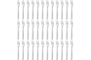 hunnycook Set di forchette in acciaio inossidabile da 36 pezzi, forchette per posate, adatte per casa, ristorante, esterno, lavabili in lavastoviglie