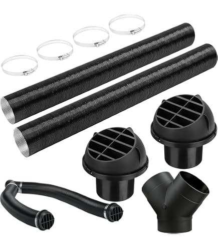 Raccord En T 75mm Pour Chauffage Auxiliaire Diesel - Conduit D'Air - Pour Webasto, Eberspacher - Vanne Réglable