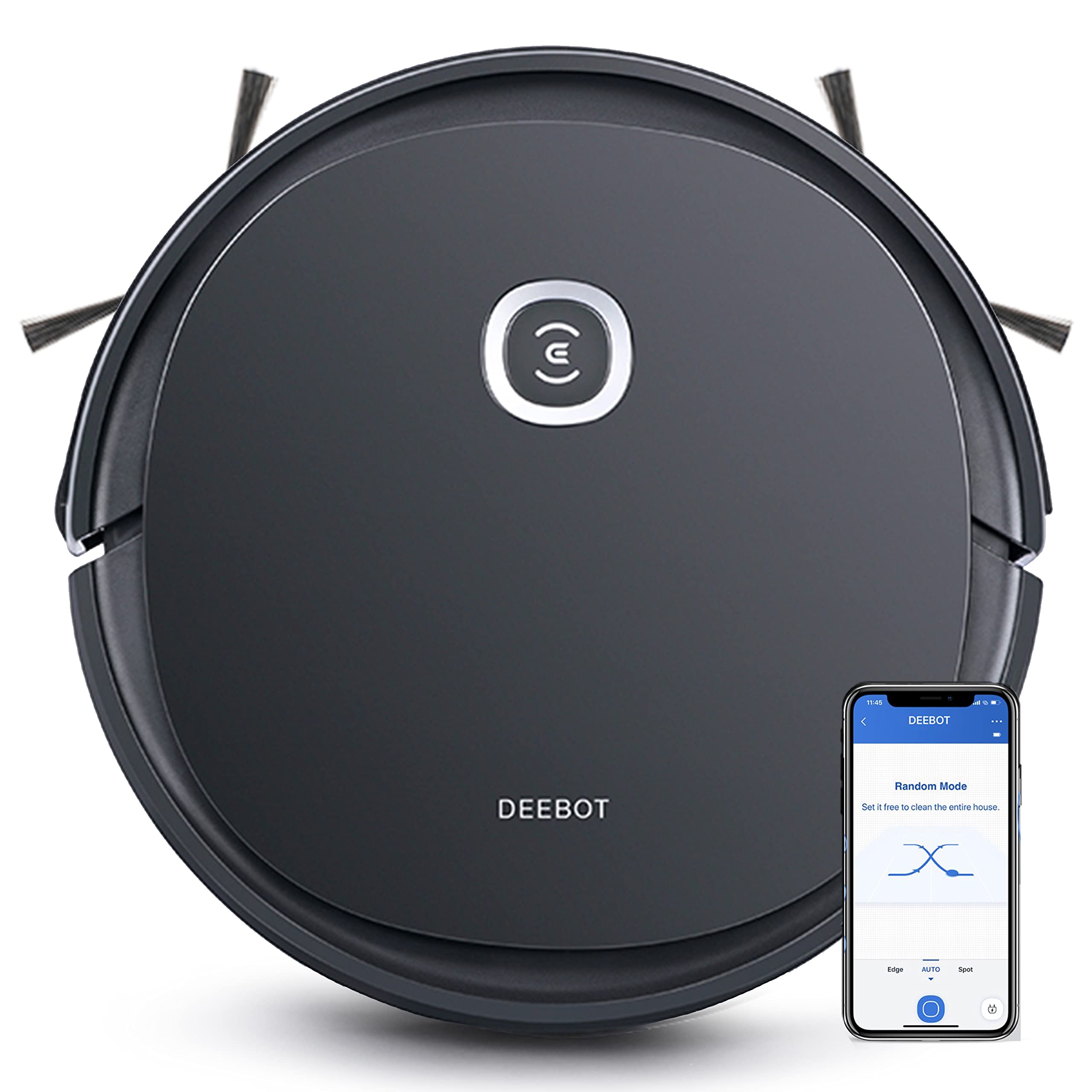 ECOVACS DEEBOT U2 PRO 2-in-1 Robotic Vacuum Cleaner with Mopping, Strong Suction, Smart App Enabled, Google Assistant & Alexa