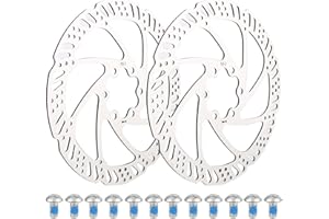 bssmmai 2 tarcze hamulcowe do roweru, tarcza hamulcowa 160 mm, 6 otworów, do rowerów górskich, wyścigowych