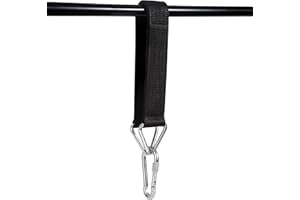 Heveer pasek do zawieszania worek bokserski czarny nylonowy pasek mocujący z karabinkiem uchwyt na worki bokserskie