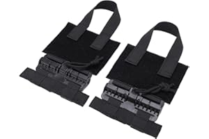 LES-THERESA Set di Fibbia a Sgancio Rapido Portatile in Nylon per Gilet Tattico 2 Pezzi Molle a Sgancio Rapido (Nero)