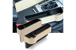 SKUNTUGUANG Organizer Laterale Sedile Auto, con Supporto per Tazza Pieghevole Adatto per la Maggior Parte Auto, Camion, furgoni per Accessori Interni
