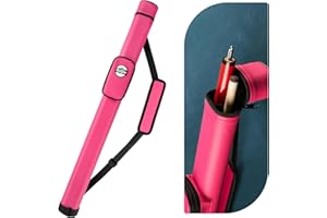 Trymaker Snooker Cue Case, 1×1 Hard Pool Cue Case Holds 1 Complete of 2-Piece Cue (Not for 3/4 Cues), Made of Faux Leather Snooker Accessories