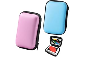 ARROMI 2 Stück Spielkarten Etui, Spielkarten Box, Kartenbox, Leere Kartenbox, Schützt Karten Vor, Kartenbox Spielkarten, Geschenk für Jungen oder Mädchen, für Leicht Zu Tragen (Blau Rosa)