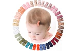 JOYOYO Lot de 40 barrettes à cheveux pour bébé - Petite taille - 2,8 cm - Petites pinces à cheveux spécialement conçues pour les cheveux fins de nouveau-né