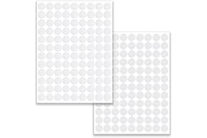 Scratch,Scratch autocollant,Scratch autocollant rond,Pastille scratch autocollant,Scratch adhésif,100 Paires 200 Capsules 10mm (Blanc)