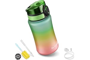 My Vesperbox Minny – butelka na napoje dla dzieci, zabezpieczona przed wyciekiem, 350 ml, 500 ml, 750 ml, ze słomką lub sitkiem, lekka butelka na wodę z tritanu, bez BPA, do przedszkola, szkoły