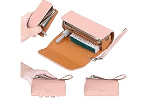 Phantasy】Custodia in Pelle NAPPA di Alta Qualità per IQOS 3 / IQOS 3 Duo / IQOS2.4 / IQOS2.4 Plus, Astuccio in Tela e Pelle PU,Organizer Iqos, Cover/Borsello Sigaretta per IQOS (Rosa)