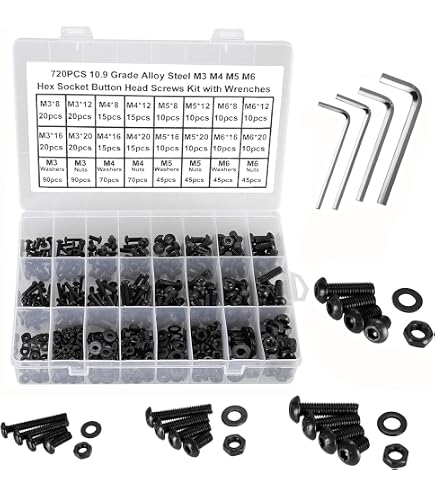 ZALOPA Boulons en acier inoxydable 304 pour étrier de frein à disque de vélo, vis M6 * 20 mm, écrous hexagonaux, adaptateurs de vis en colonne, pièces et accessoires, kit de réparation ZALOPA Boulons en acier inoxydable 304 pour étrier de frein à disque de vélo, vis M6 * 20 mm, écrous hexagonaux, adaptateurs de vis en colonne, pièces et accessoires, kit de réparation