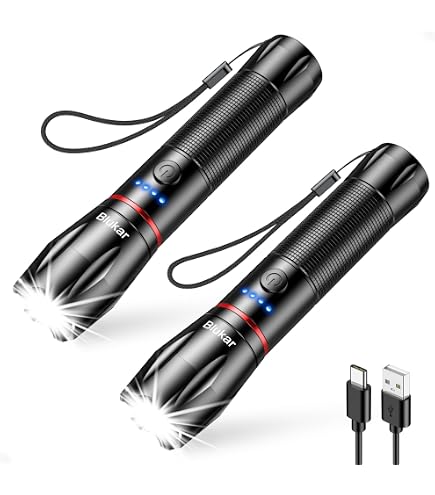 Mulin 2PZ Torcia LED Ricaricabile Potente Professionale 3 - 14