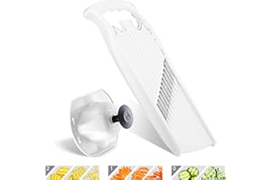 Börner Onda Waffle PowerLine Affettaverdure (Bianco) • Affettatrice a onda per verdure + soporto per verdure • Taglio a onda/waffle • Tagliaverdure per patate a griglia