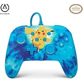 Nintendo Switch i&ccedil;in geliştirilmiş kablolu PowerA Controller &ndash; Tie Dye Pikachu, Gamepad, oyun kumandası, kablolu denetleyici,