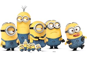 STAR CUTOUTS Cattivissimo Me Minions Group Pose Mischievous Life Size Cardboard Cut out, Legno, Multicolore, 92 x 170 x 92 cm