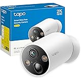 Tapo C425 Telecamera WiFi Esterno Senza Fili 2K 4MP con Base Magnetica, Batteria 10000mAh, Allarme con Rilevamento Movimento,