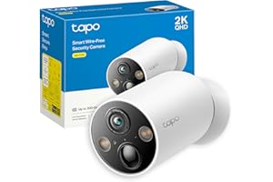 Tapo C425 Telecamera WiFi Esterno Senza Fili 2K 4MP con Base Magnetica, Batteria 10000mAh, Allarme con Rilevamento Movimento, IP66, Audio Bidirezionale, Visione Notturna a Colori, Nessun Hub Richiesto