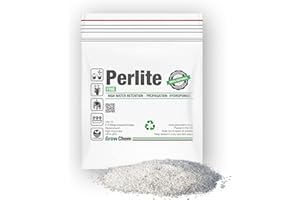 GROW CHEM Perlite For Plants, 5L Fine Grade (1-3 MM), Premium Quality, Hydroponic, Propagation, Ideal for Indoor & Outdoor Growing Seeds & Plants, High Water Retention