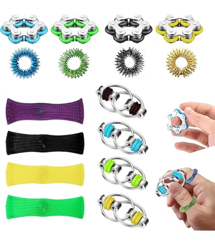Pop It Set - Fidget Toy - Regenboog - Rond En Vierkant Stressverlagend Speelgoed Voor Kinderen