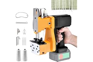 TECKZOON Cosedora de Sacos, Máquina de Coser Portátil para Makita Batería de 18V, Selladora Eléctrica de Costura para Bolsas de Lona, Sacos, Bolsas Tejidas y Bolsas de Papel