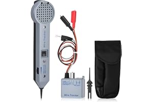 HUUPPHIP Tone Generator Kit, Wire Tracer Circuit Tester, 200EP High Accuracy Tone Tracing Kit, Cable Tester Tone Generator Inductive Amplifier with Adjustable Volume, for Network Cable Collation.