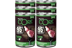 Wellness CORE 95% Lamb & Pumpkin, Pâtée pour Chien, 100% Naturelle, Haute Teneur en Viande, Agneau & Poitron, 6 x 400 g