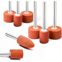 Set 10 Teste Abrasive In Silicone Blu - Diametri 4-10 Mm, Per Lucidatura E Sbavatura Con Utensili Rotanti