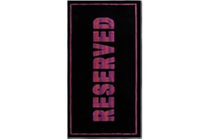 HOMELOVER Toalla de Playa Jacquard Terciopelo, Suave y Absorbente, algodón 100% Secado Rápido, Medida 75x150, Certificaciones Oeko-Tex 100. Modelo Reserved Neon