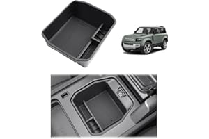 GAFAT Compatible with Land Rover Defender 90 110 2020-2024 2025 Center Console Storage Box, New Defender 110 L663 Armrest Organizer Trays, with Non-Slip Mats, Defender Accessories