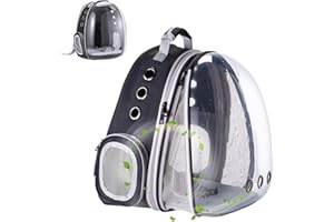 ZHUIYIWIN Expandable Cat Carrier Backpack, Pet Carrier Backpack Front/Back Pack, Portable Breathable Rucksack, Pet Carrier for Travel Hiking Walking Camping (Grey, Front Expand)