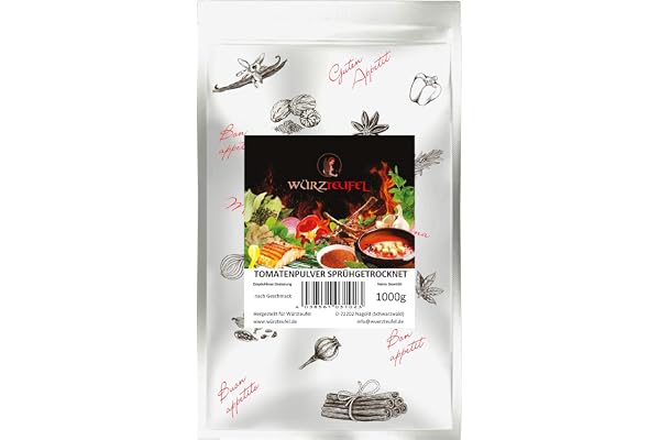 Tomatpulver sprejtorkat från Italien. Tomater – pulver med hög lykopin. Påse 1000 g. (1 kg)