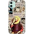 NDCOM for iPhone 11 Back Cover - Protective iPhone 11 Phone Case - Stylish iPhone 11 Case Anime One Piece Wanted Luffy Printed Hard Case