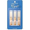 D'Addario Woodwinds Royal Saxophone Reeds - Tenor Sax Reeds with Strong Spine - Tenor Saxophone Reeds Great for Classical or Jazz - Strength 2.0, 3-pack