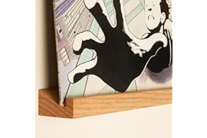 KAIU Supporto Porta Vinili da Parete - Installazione facile, Materiale di Alta Qualità in Legno di Quer-cia, Design Fine ed Elegante - Porta Vinili da Parete in Legno Naturale