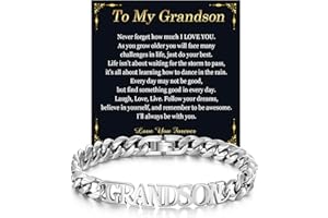 EPIRORA Cuban Chain Bracelet Gifts for Son Grandson Grandad Brother Husband Dad Daddy Uncle Nephew