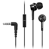 Panasonic RP-TCM115 Auricolari In-Ear Ergonomici, Driver da 9 mm, Bassi Potenti, Microfono in Linea, Compatibili con Smartpho