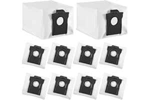 HAOYULUO 10 Sacs pour aspirateur Dreame L40 X40 X50 Ultra Complete / D10 Plus Gen 2 / L10s Ultra Gen 2 / L10s Pro Ultra Heat/ L10s Plus Accessoires Pour Aspiratrice De Rechange，3,2l grande capacité