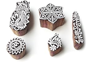 ROYAL KRAFT Hexagone et Religieux Artistique Pattern Bois Tampons pour Impression (Set de 5)
