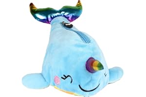 Fringoo - Świetny, słodki piórnik z zabawkami Narwali dla dzieci | duże etui na przybory piśmiennicze dla dziewcząt i chłopców | dla nastolatków lub dzieci | idealny do szkoły, domu lub na uniwersytet