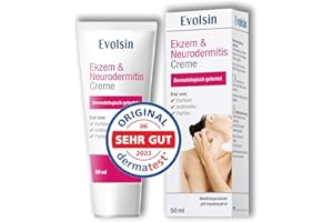 ‎EVOLSIN Evolsin® Ekzem & Neurodermitis Creme I OHNE KORTISON I Lotion, Salbe für gereizte, trockene, juckende und irritierte Haut I Bei Juckreiz I dermatologisch getestet