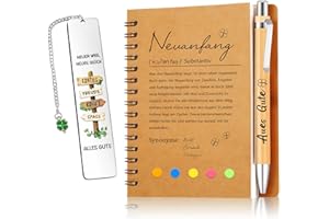 ‎TUZELIYA TUZELIYA Abschiedsgeschenk Kollegen, 3 in 1 Neuanfang Notizbuch- Neuanfang Abschiedsgeschenk Kollegin Jobwechsel - Abschied Kollege Kollegin - Renteneintritt, Ruhestand, Jobwechsel Geschenk